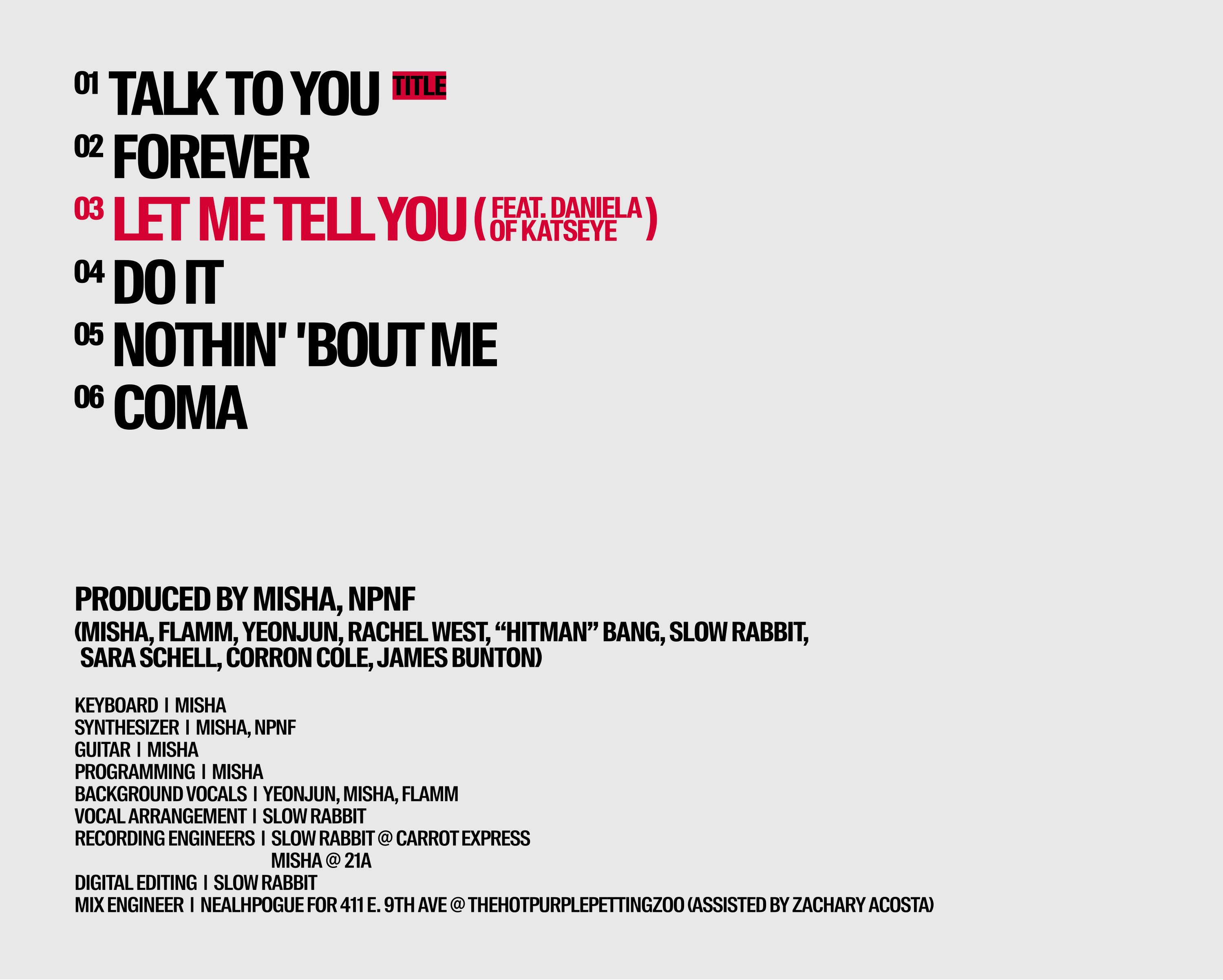 LET ME TELL YOU