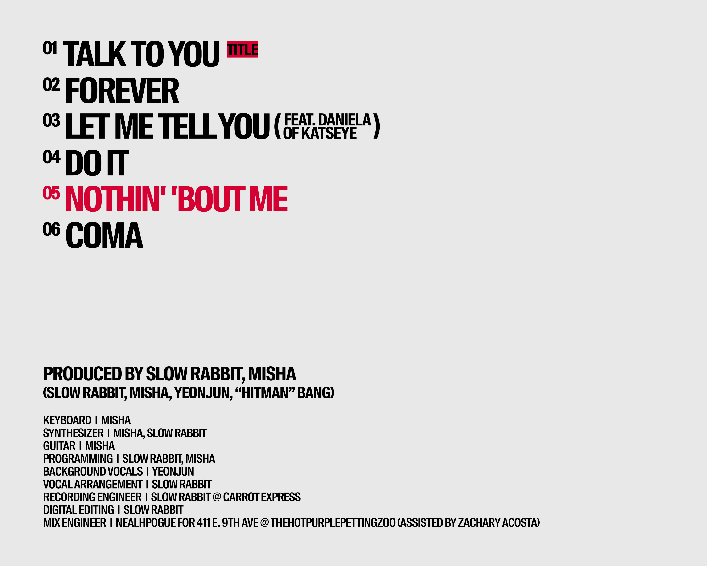 NOTHING' 'BOUT ME